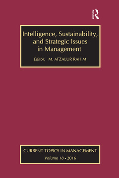 Couverture de l’ouvrage Intelligence, Sustainability, and Strategic Issues in Management