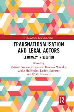 Couverture de l’ouvrage Transnationalisation and Legal Actors