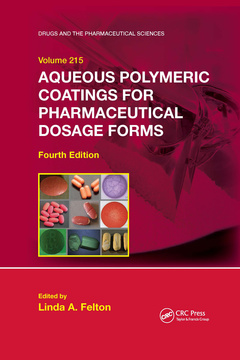 Couverture de l’ouvrage Aqueous Polymeric Coatings for Pharmaceutical Dosage Forms