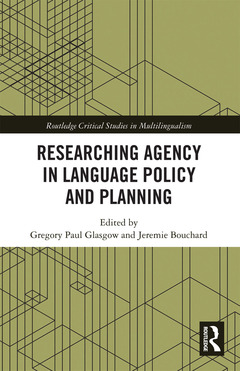 Couverture de l’ouvrage Researching Agency in Language Policy and Planning