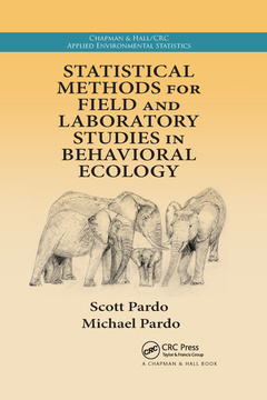 Couverture de l’ouvrage Statistical Methods for Field and Laboratory Studies in Behavioral Ecology