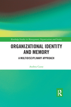 Couverture de l’ouvrage Organizational Identity and Memory