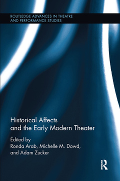 Couverture de l’ouvrage Historical Affects and the Early Modern Theater