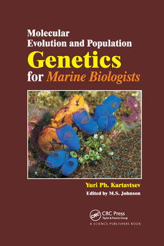 Couverture de l’ouvrage Molecular Evolution and Population Genetics for Marine Biologists