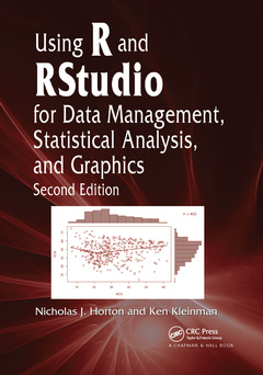 Couverture de l’ouvrage Using R and RStudio for Data Management, Statistical Analysis, and Graphics