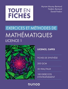 Couverture de l’ouvrage Mathématiques L1 - Exercices et méthodes