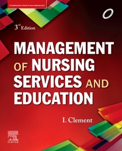 Couverture de l’ouvrage Management of Nursing Services and Education