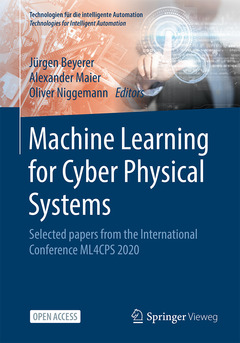 Couverture de l’ouvrage Machine Learning for Cyber Physical Systems