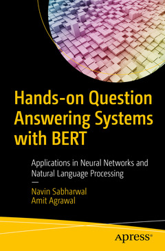 Couverture de l’ouvrage Hands-on Question Answering Systems with BERT