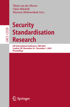 Couverture de l’ouvrage Security Standardisation Research