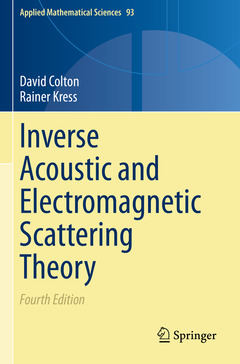 Couverture de l’ouvrage Inverse Acoustic and Electromagnetic Scattering Theory