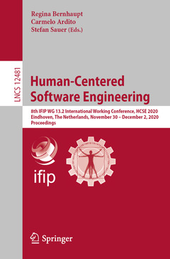 Couverture de l’ouvrage Human-Centered Software Engineering