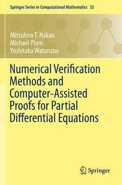 Couverture de l’ouvrage Numerical Verification Methods and Computer-Assisted Proofs for Partial Differential Equations