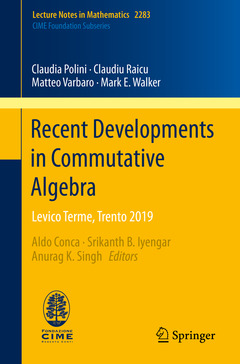 Couverture de l’ouvrage Recent Developments in Commutative Algebra