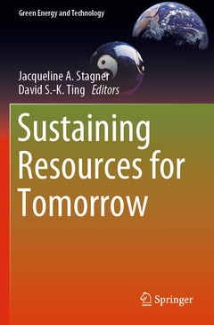 Couverture de l’ouvrage Sustaining Resources for Tomorrow