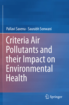 Couverture de l’ouvrage Criteria Air Pollutants and their Impact on Environmental Health