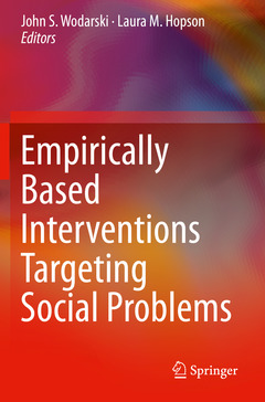 Couverture de l’ouvrage Empirically Based Interventions Targeting Social Problems