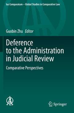 Couverture de l’ouvrage Deference to the Administration in Judicial Review