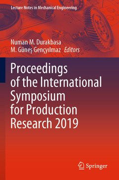 Couverture de l’ouvrage Proceedings of the International Symposium for Production Research 2019
