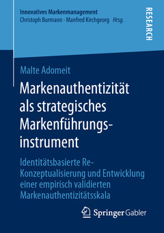 Cover of the book Markenauthentizität als strategisches Markenführungsinstrument