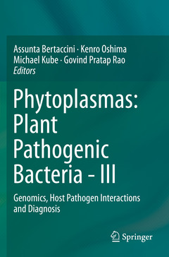 Couverture de l’ouvrage Phytoplasmas: Plant Pathogenic Bacteria - III