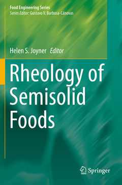 Couverture de l’ouvrage Rheology of Semisolid Foods