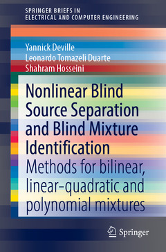 Couverture de l’ouvrage Nonlinear Blind Source Separation and Blind Mixture Identification