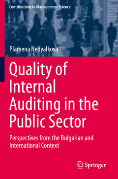 Couverture de l’ouvrage Quality of Internal Auditing in the Public Sector