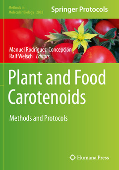 Couverture de l’ouvrage Plant and Food Carotenoids
