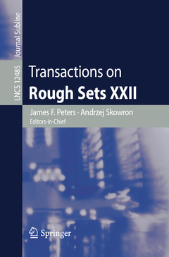 Couverture de l’ouvrage Transactions on Rough Sets XXII