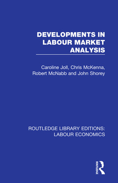 Couverture de l’ouvrage Developments in Labour Market Analysis