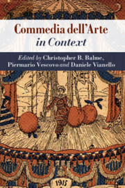 Couverture de l’ouvrage Commedia dell'Arte in Context