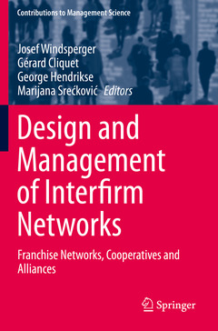 Couverture de l’ouvrage Design and Management of Interfirm Networks