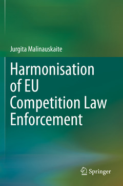 Couverture de l’ouvrage Harmonisation of EU Competition Law Enforcement