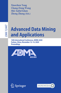 Couverture de l’ouvrage Advanced Data Mining and Applications