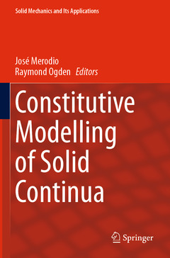 Couverture de l’ouvrage Constitutive Modelling of Solid Continua