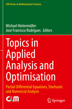 Couverture de l’ouvrage Topics in Applied Analysis and Optimisation