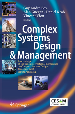 Couverture de l’ouvrage Complex Systems Design & Management