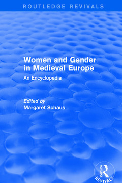 Couverture de l’ouvrage Routledge Revivals: Women and Gender in Medieval Europe (2006)
