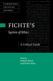 Couverture de l’ouvrage Fichte's System of Ethics
