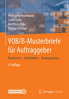 Couverture de l’ouvrage VOB/B-Musterbriefe für Auftraggeber
