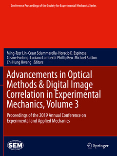 Couverture de l’ouvrage Advancements in Optical Methods & Digital Image Correlation in Experimental Mechanics, Volume 3