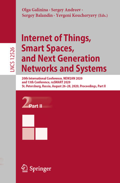 Couverture de l’ouvrage Internet of Things, Smart Spaces, and Next Generation Networks and Systems