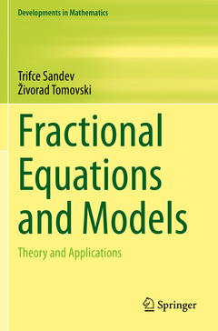 Couverture de l’ouvrage Fractional Equations and Models