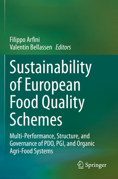 Couverture de l’ouvrage Sustainability of European Food Quality Schemes