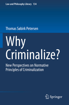 Couverture de l’ouvrage Why Criminalize?