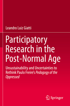 Couverture de l’ouvrage Participatory Research in the Post-Normal Age