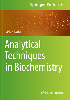 Couverture de l’ouvrage Analytical Techniques in Biochemistry