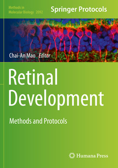 Couverture de l’ouvrage Retinal Development