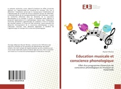Couverture de l’ouvrage Education musicale et conscience phonologique